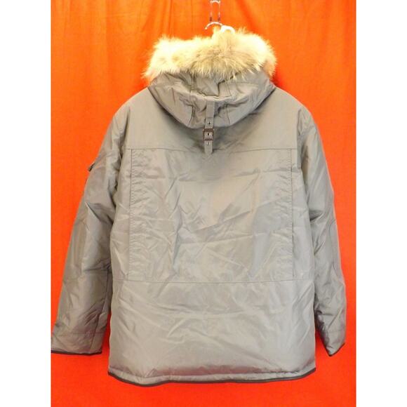 NWT PAJAR CANADA GRAY NYLON COYOTE FUR HOODIE WINTER JAMES GOOSE DOWN PARKA L - Picture 3 of 9